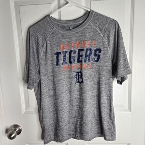 MLB Gray Detroit Tigers Short Sleeve Tee